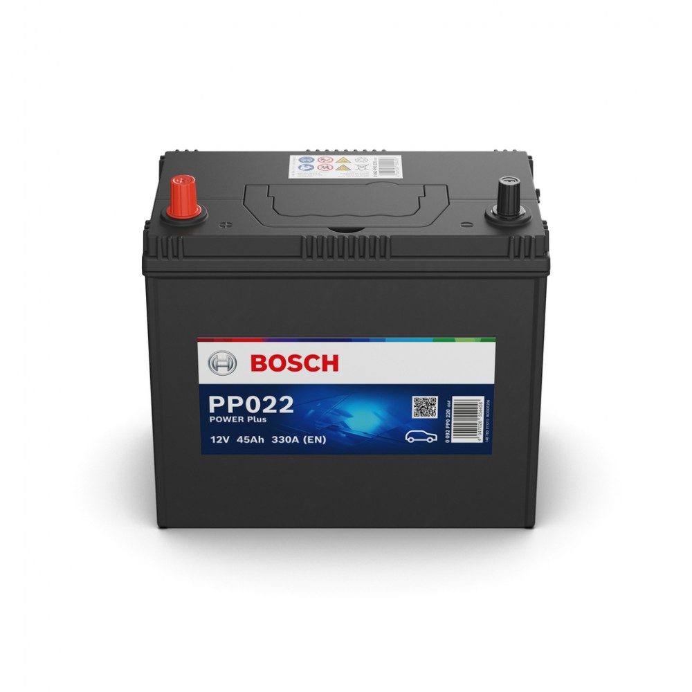 0 092 PP0 220 Baterie auto BOSCH Power Plus Line borne subtiri, 12 V 45 Ah 330 A borna inversa stanga + BOSCH 